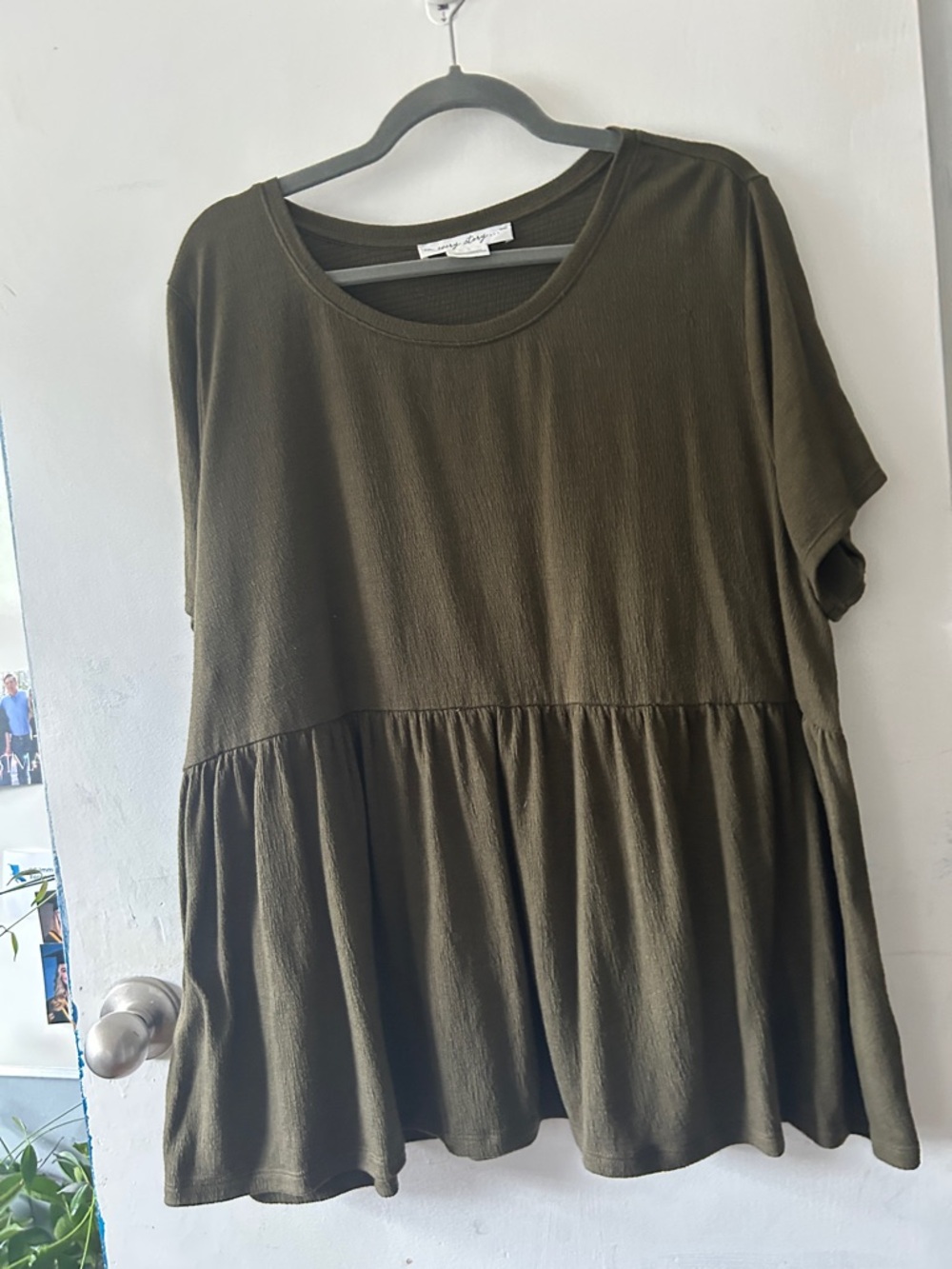 Ricki's Olive Green Peplum Tunic Top